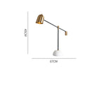 Simple Marble Metal Model Hotel Table Lamp