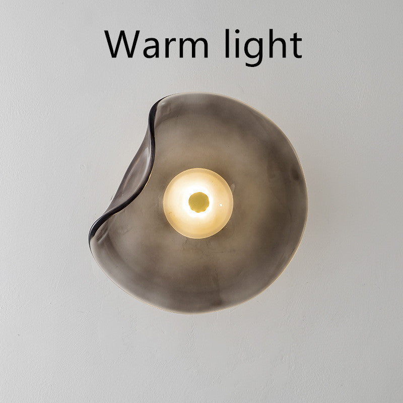 Bedroom Bedside Decoration Round Wall Lamp