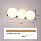 Modern Minimalist Glass Wall Bedroom Bedside Lamp