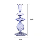 Hand Blown Glass Candle Holder Home Vase Ornament