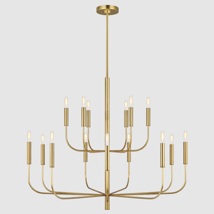 American Retro Style Copper Chandelier French Entry Lux Simple