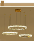 Living Room Crystal Chandelier Modern Style Electroplated Gold Creative