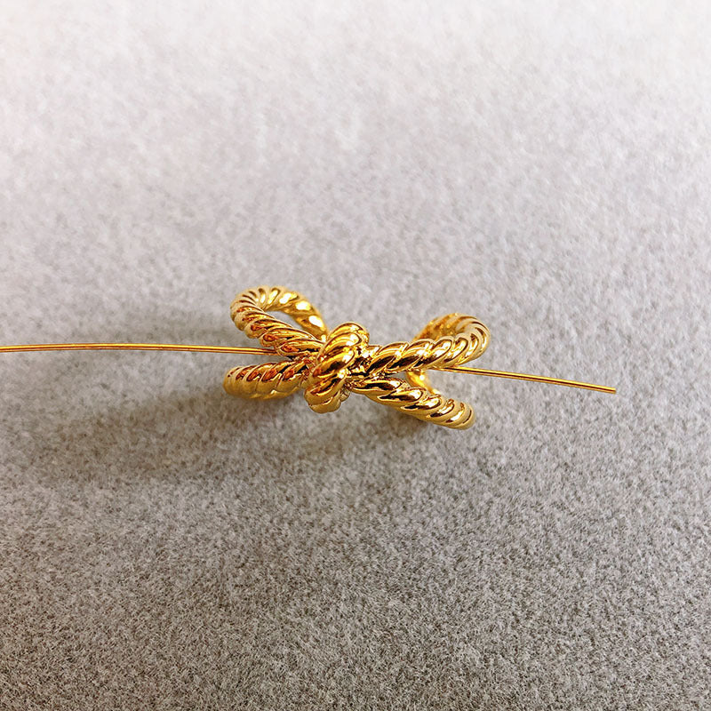 18K Gold Plated Knot Adjustable Ring