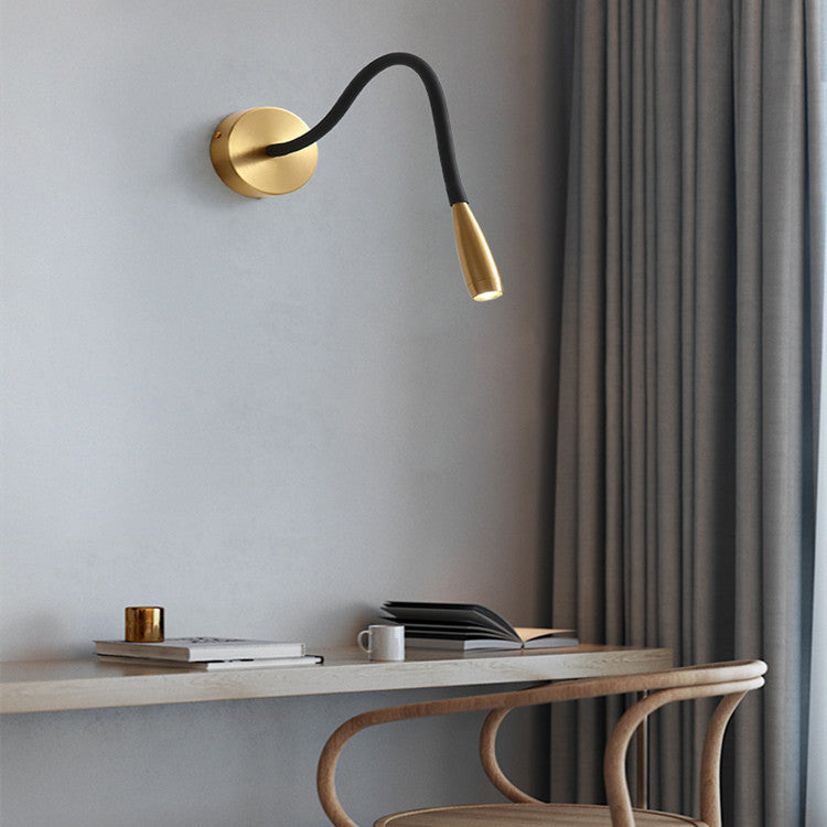 Hose Wall Lamp Bedside LED Copper Lamp