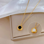 Solace Reversible Gold Pendant Necklace