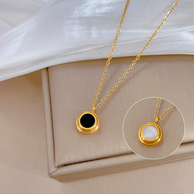 Solace Reversible Gold Pendant Necklace