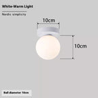 Nordic Simple Round Spherical Wall Lamp