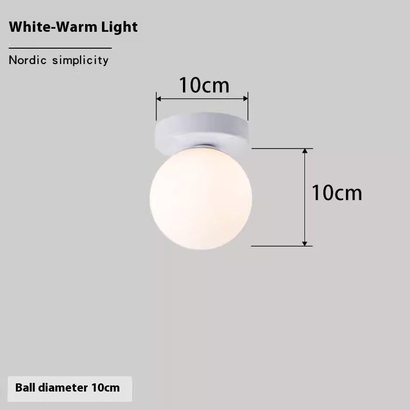 Nordic Simple Round Spherical Wall Lamp