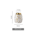 Simple And Modern Gold-painted Light Luxury Living Room Ceramic Vase