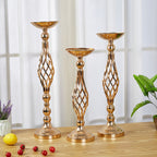 Table Candlestick Gold Iron Vase