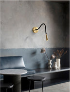 Hose Wall Lamp Bedside LED Copper Lamp