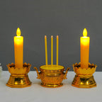 Simulation Long Brush Holder Candle Light Go To The Grave To Worship Buddha