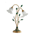 American Style Desk Lamp Bedroom Bedside Lamp Retro Living Room Creative Flower Decoration