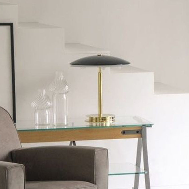 Mushroom Wrought Iron Simple Bedroom Bedside Lamp Metal Table Lamp