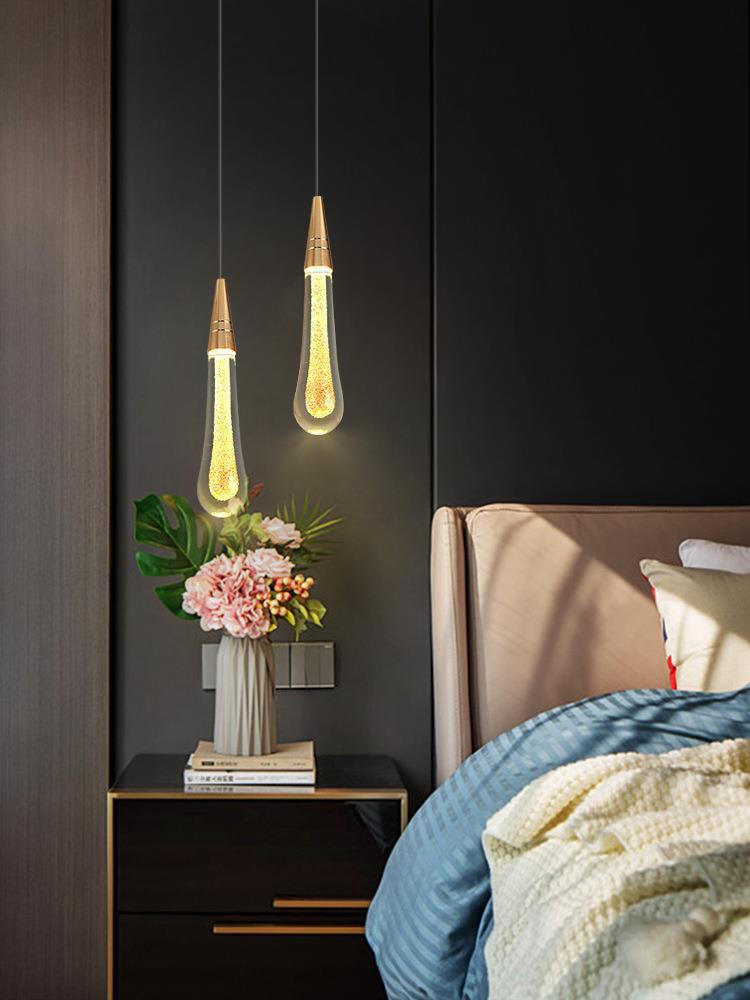 Bedroom Bedside Small Chandelier Net Red Light Luxury Bedside Table