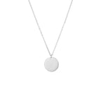 Gold Circular Double Layered Pendant Necklace