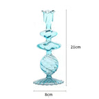 Hand Blown Glass Candle Holder Home Vase Ornament