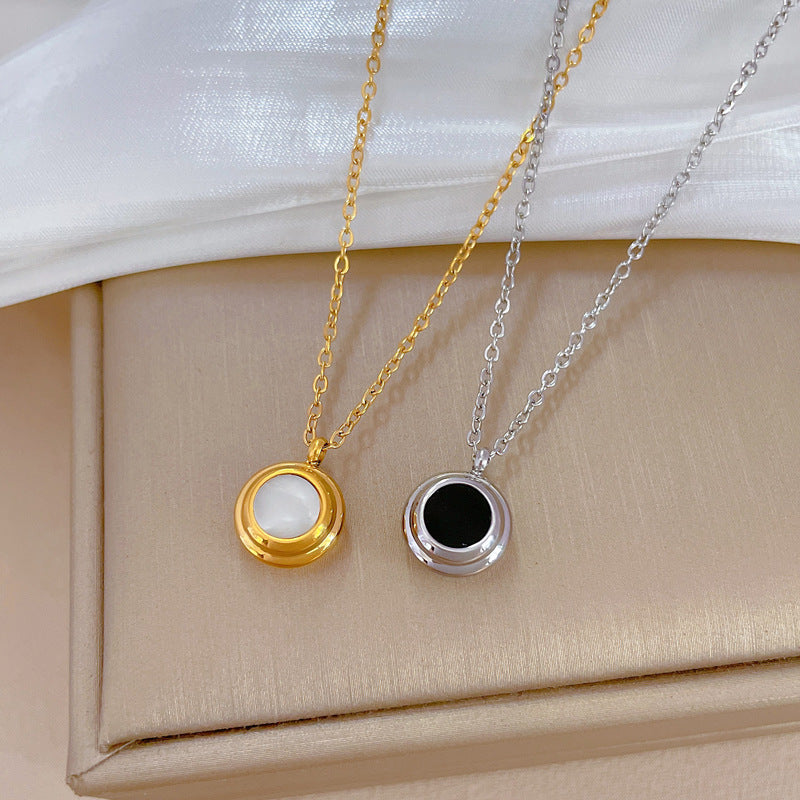 Solace Reversible Gold Pendant Necklace