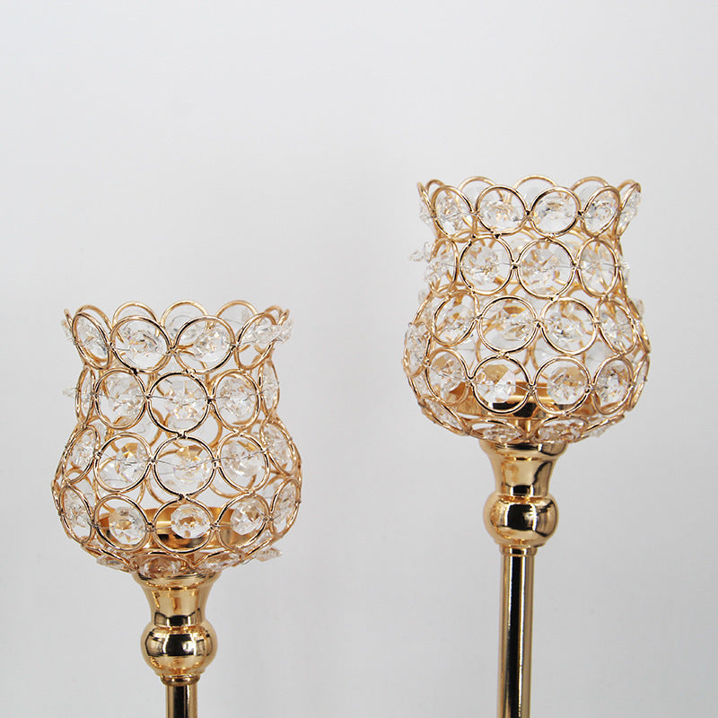 Creative European Wedding Single Head Candlestick Props