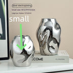 Gold Simple Ceramic Vase Home Flower Arrangement Ornaments