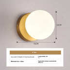 Modern Minimalist Glass Wall Bedroom Bedside Lamp