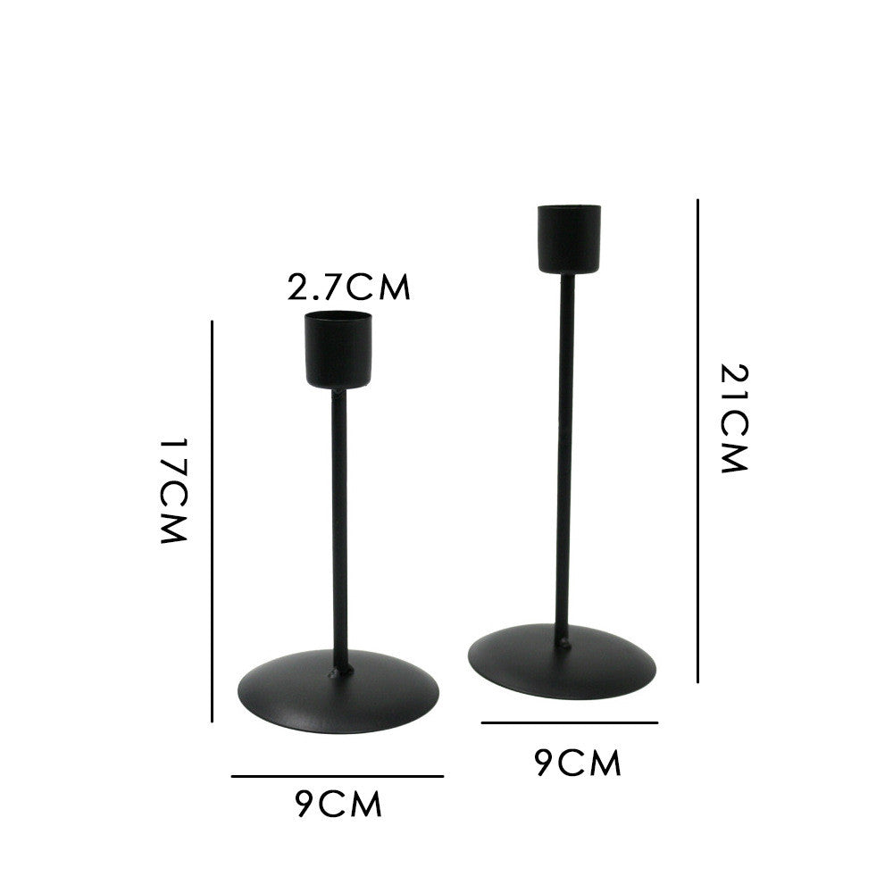 Geometric Wrought Iron Single Head Candle Holder Creative