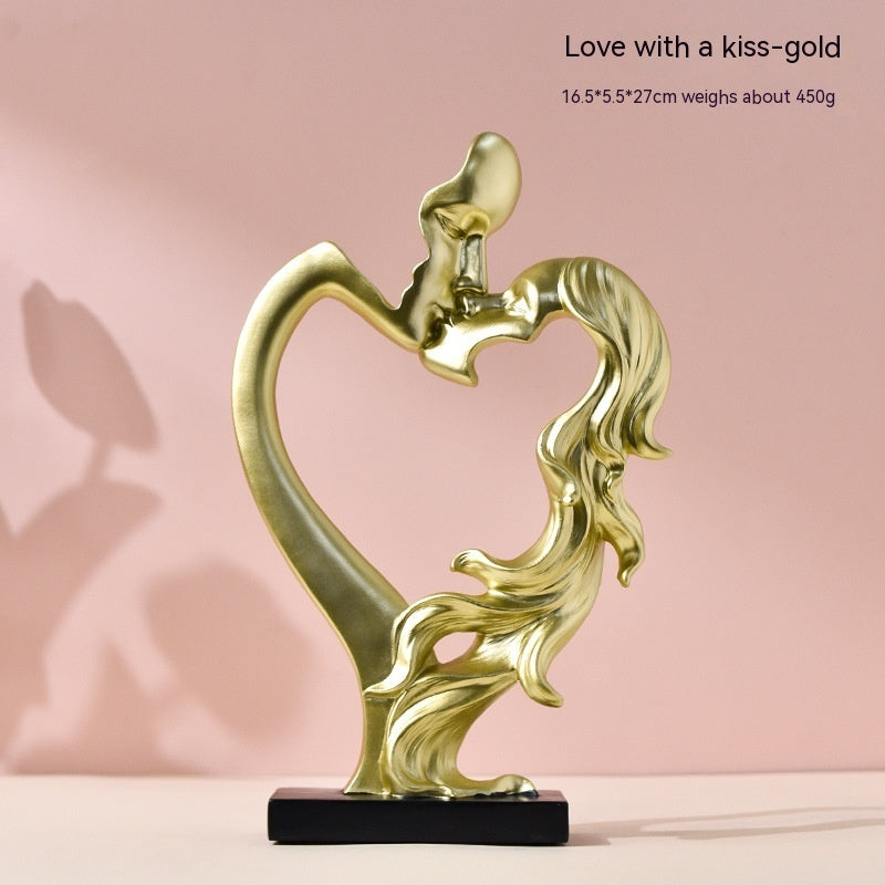 Couple Statue Resin Craft Ornament