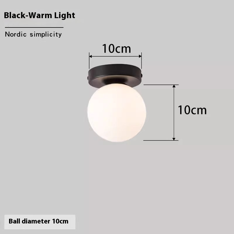 Nordic Simple Round Spherical Wall Lamp