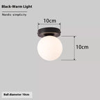Nordic Simple Round Spherical Wall Lamp