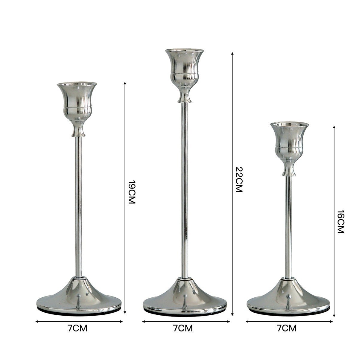 Intrinsic Color Of Copper Creative Candle Holder Wrought Iron Electroplating Ornaments