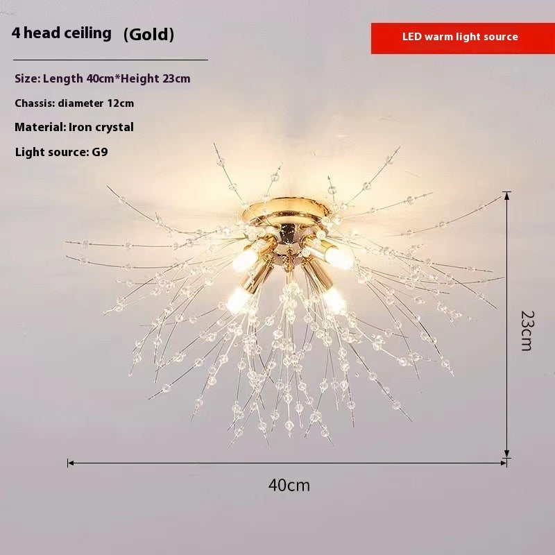 Lamp In The Living Room Dandelion Crystal Chandelier