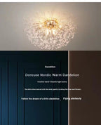 Lamp In The Living Room Dandelion Crystal Chandelier