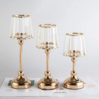 European Crystal Glass Candle Holder, Romantic Wedding, Home, Living Room, Meal