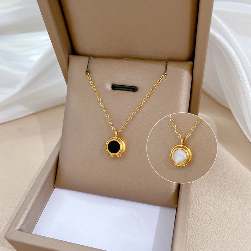 Solace Reversible Gold Pendant Necklace