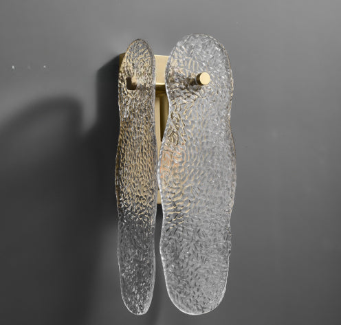 Water-wave Glass Light Luxury Modern Minimalist Living Room Bedroom Bedside Wall Lamp