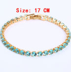 Cubic Zirconia Tennis Bracelets Iced Out Chain Crystal Bracelet Women Men Gold Bracelet Jewelry