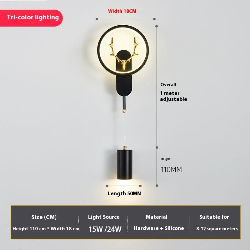 Bedside Wall Lamp Master Bedroom Modern Minimalist Designer