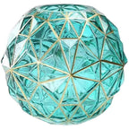 Creative Diamond Star Gold-painted Glass Vase