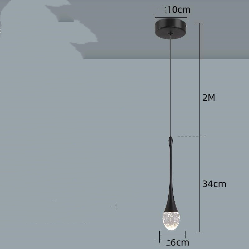 Bedroom Bedside Small Chandelier Net Red Light Luxury Bedside Table