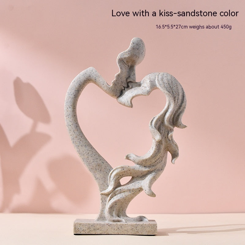 Couple Statue Resin Craft Ornament