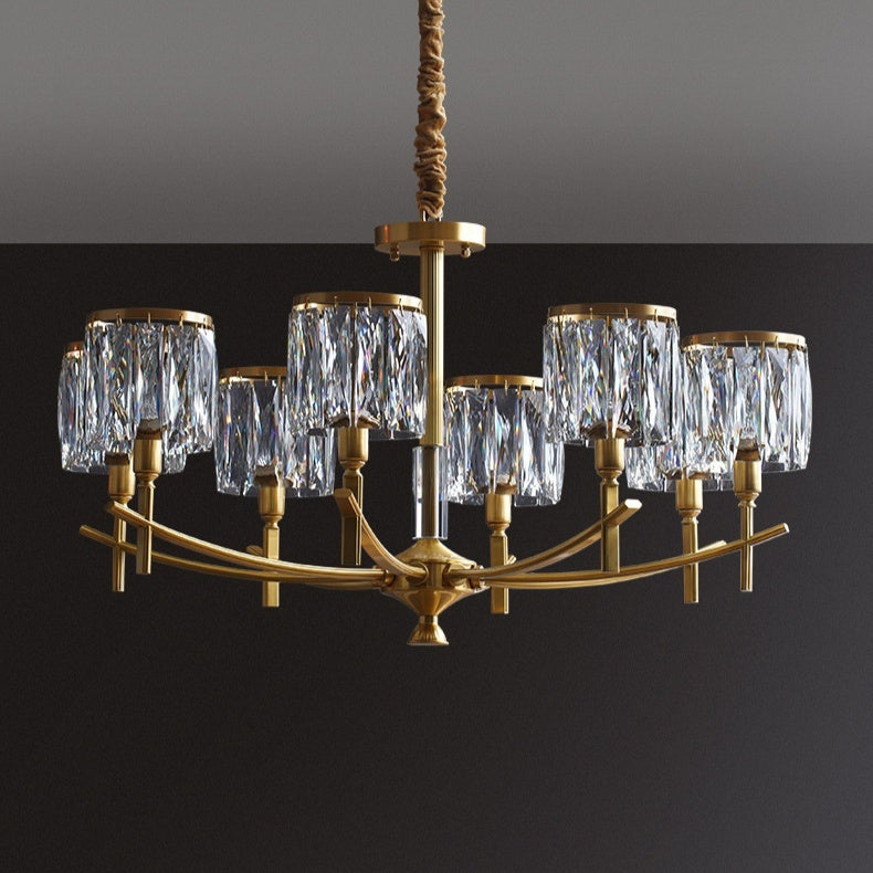 Crystal Chandelier Lamp In The Living Room Post-modern Minimalist Creative
