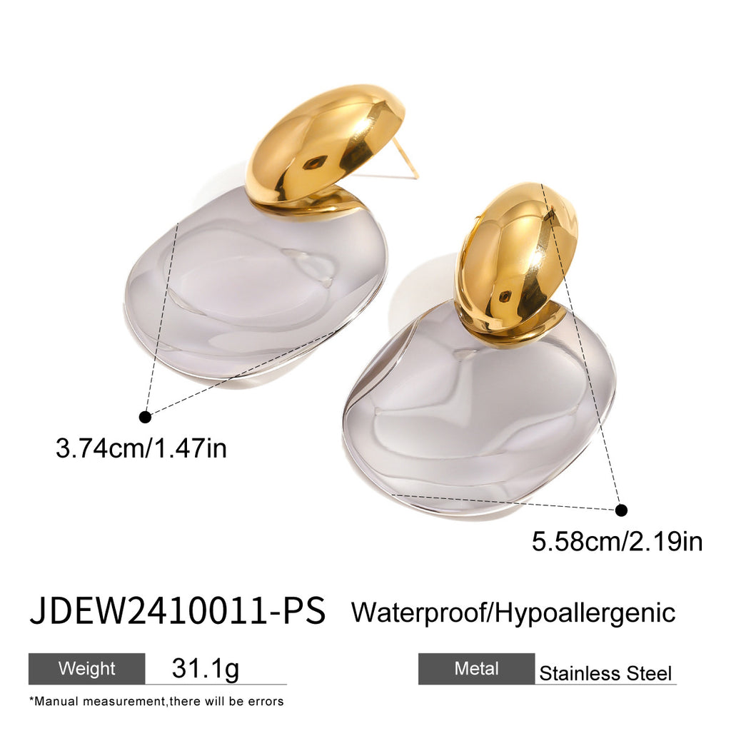 Destiny Chunky Gold Drop Earrings