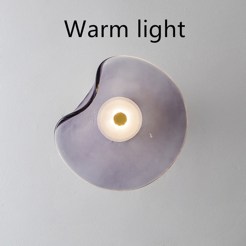 Bedroom Bedside Decoration Round Wall Lamp