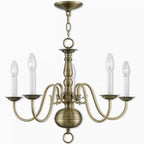 American Retro Style Copper Chandelier French Entry Lux Simple