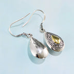 Women's Niche Wave Drop Gold Plated Earrings