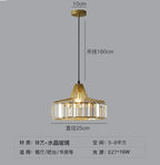 Simple Modern Light Luxury Crystal Creative Sun Lamp Bedroom Bedside Small Droplight