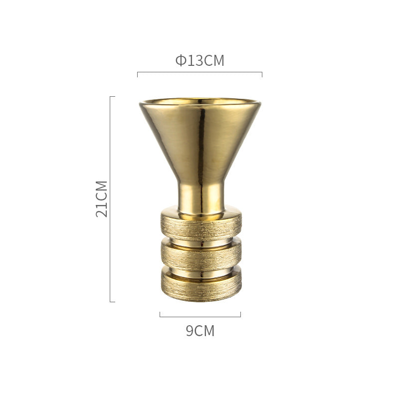 Gold And Silver Color Ceramic Vase Decoration Home Decoration
