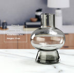 Simple And Creative Gold Edged Small Mouth Single Bundle Glass Vase