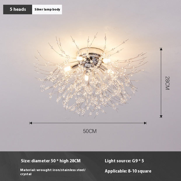 Lamp In The Living Room Dandelion Crystal Chandelier