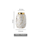 Simple And Modern Gold-painted Light Luxury Living Room Ceramic Vase